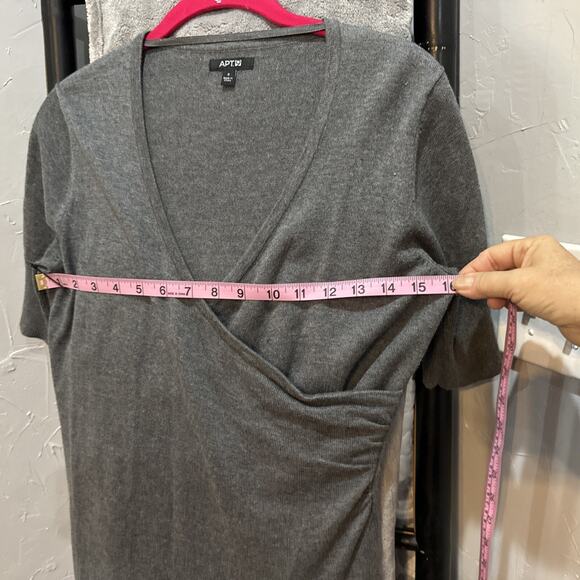 APT.9 Size Small Grey Dress - Picture 6 of 8